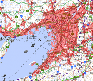大阪飛行禁止区域